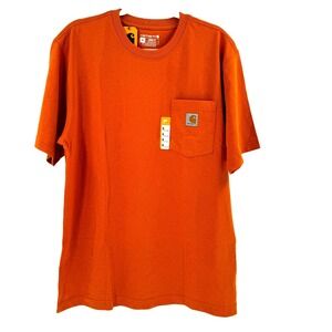 NEW Carhartt K87 Loose-Fit Heavyweight Pocket T-Shirt Men's Medium Rust Copper